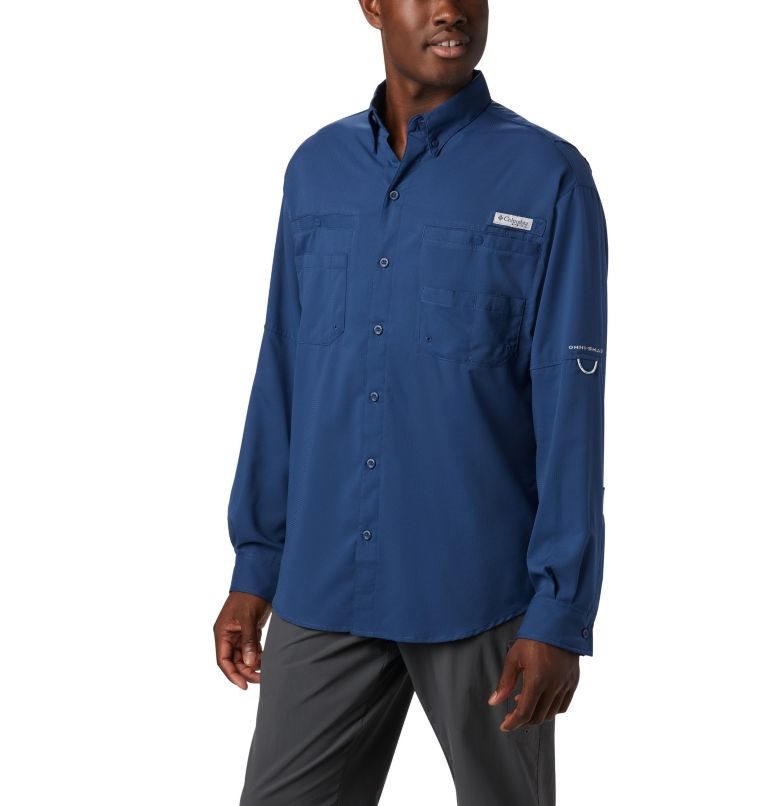 Columbia PFG Tamiami II Long Sleeve Skjorte Herre Marineblå | 87125B