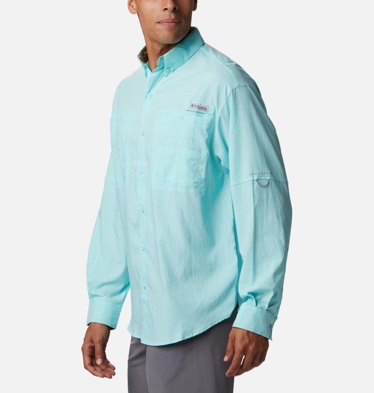 Columbia PFG Tamiami II Long Sleeve Skjorte Herre Turkis | 92354P