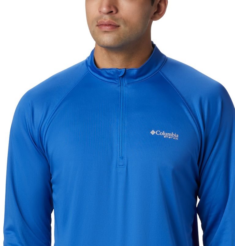 Columbia PFG Terminal Tackle 1/4 Zip Gensere Herre Blå | 02548F