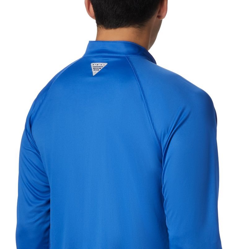 Columbia PFG Terminal Tackle 1/4 Zip Gensere Herre Blå | 02548F