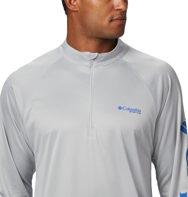 Columbia PFG Terminal Tackle 1/4 Zip Gensere Herre Lyse Grå | 12096W