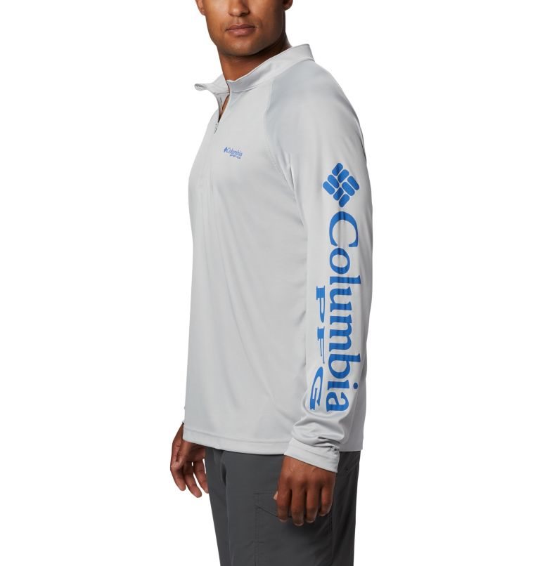 Columbia PFG Terminal Tackle 1/4 Zip Gensere Herre Lyse Grå | 12096W