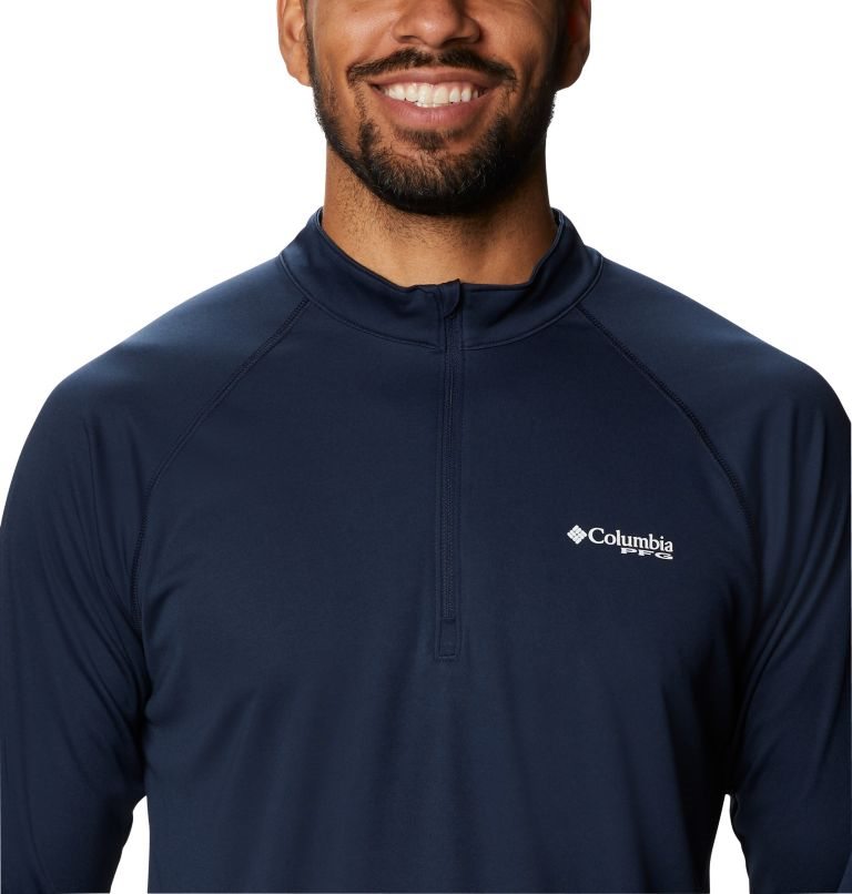 Columbia PFG Terminal Tackle 1/4 Zip Gensere Herre Marineblå | 36250X