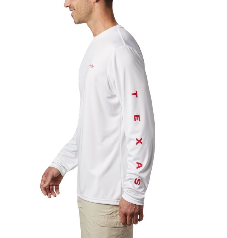 Columbia PFG Terminal Tackle Destination Long Sleeve Gensere Herre Hvite | 62387I