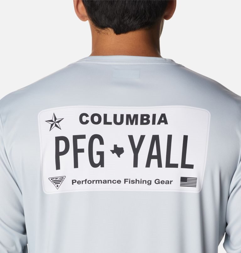 Columbia PFG Terminal Tackle License Plate Long Sleeve Gensere Herre Lyse Grå | 13607H