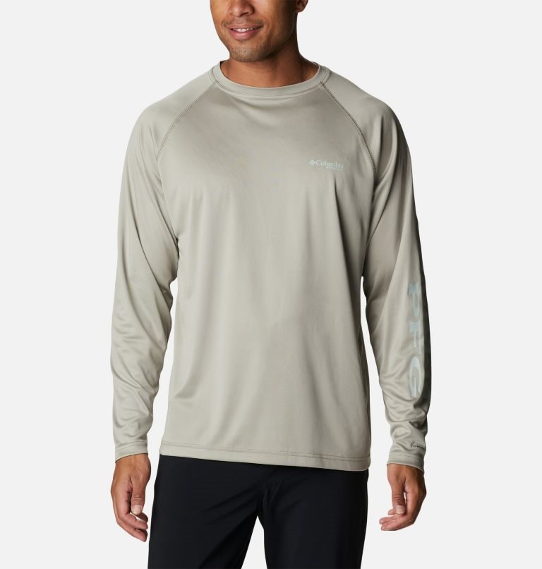 Columbia PFG Terminal Tackle Long Sleeve Gensere Herre Grå | 95814R