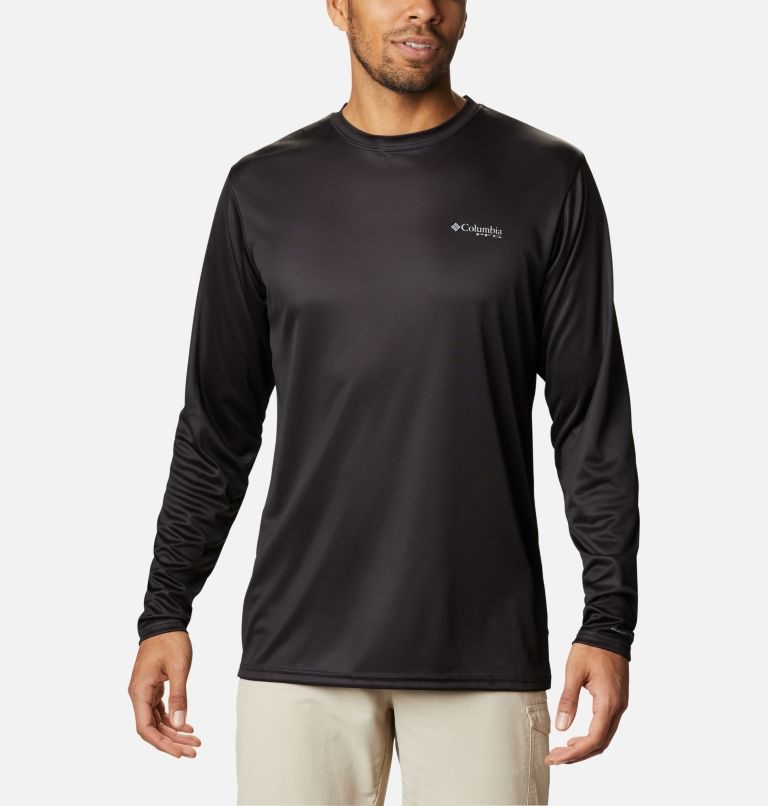 Columbia PFG Terminal Tackle State Triangle Long Sleeve Gensere Herre Svarte | 62043B