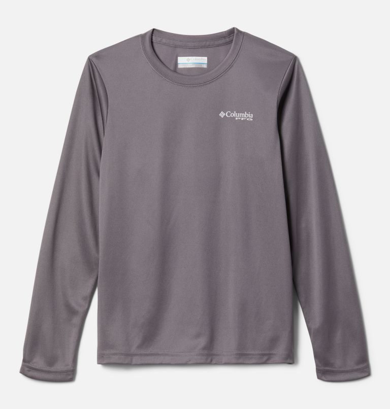 Columbia PFG Terminal Tackle Triangle Logo Long Sleeve Gensere Barn Mørke Grå | 83745S