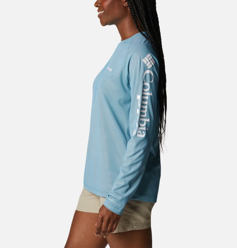 Columbia PFG Tidal Deflector Long Sleeve Gensere Dame Turkis | 14657Y