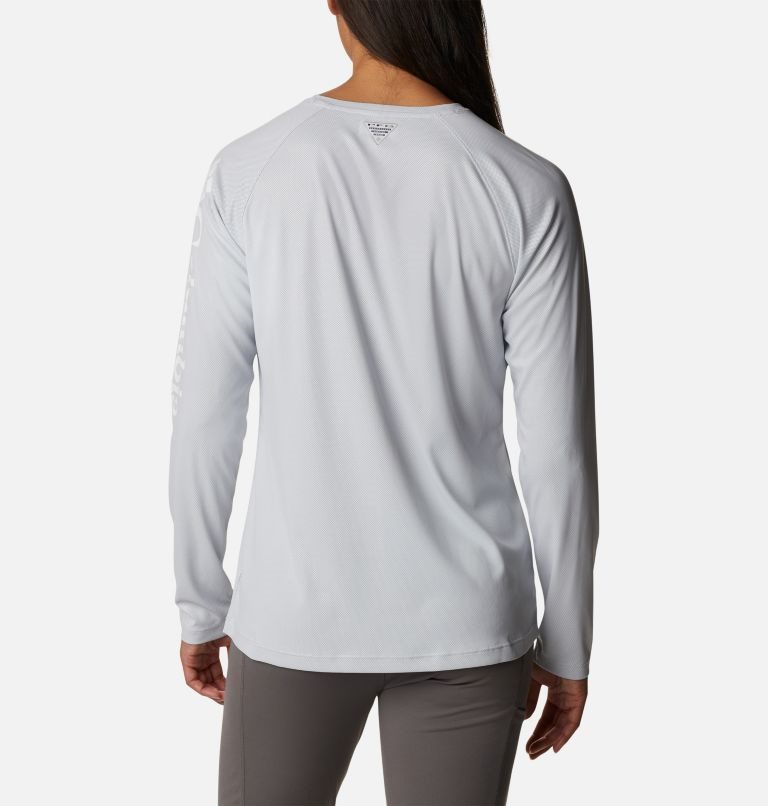 Columbia PFG Tidal Deflector Long Sleeve Gensere Dame Lyse Grå | 62589V