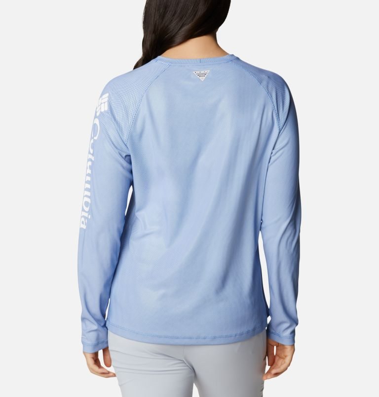 Columbia PFG Tidal Deflector Long Sleeve Gensere Dame Lyse Blå | 79061G