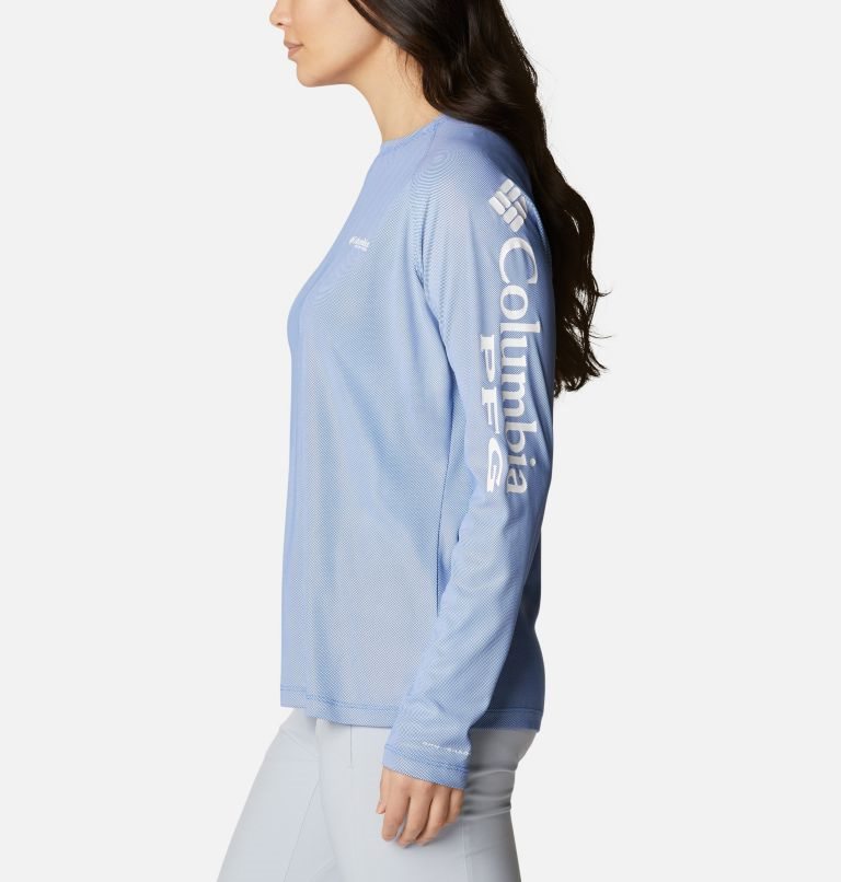 Columbia PFG Tidal Deflector Long Sleeve Gensere Dame Lyse Blå | 79061G