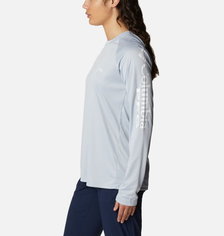 Columbia PFG Tidal Tee Heather Long Sleeve Gensere Dame Lyse Grå | 89260N