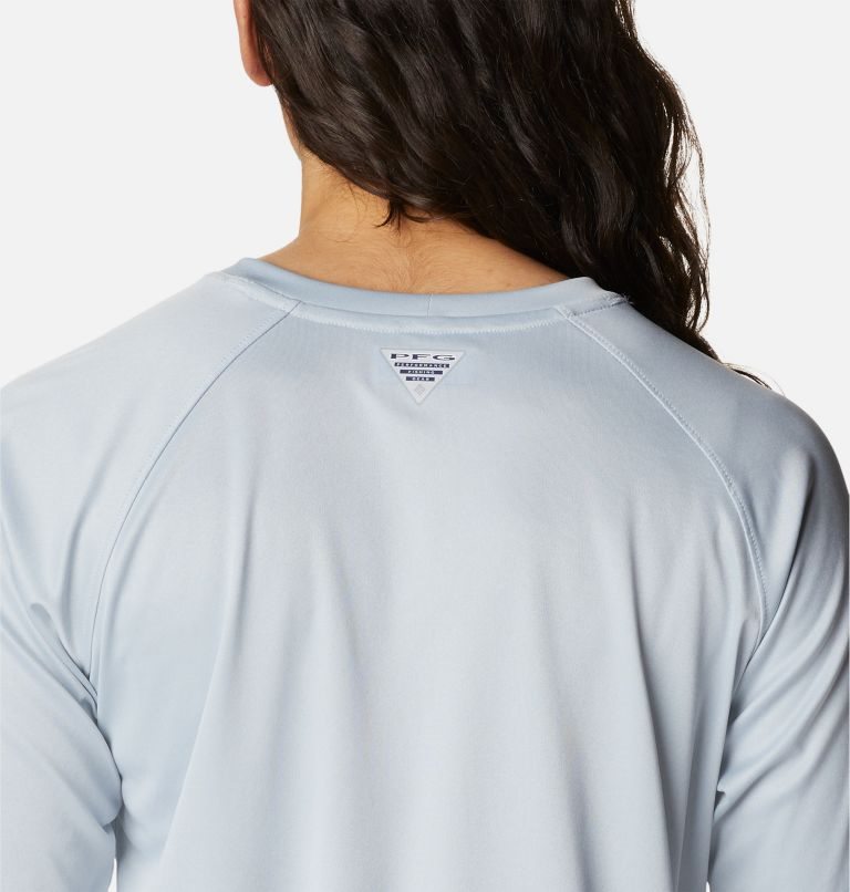 Columbia PFG Tidal Tee Heather Long Sleeve Gensere Dame Lyse Grå | 89260N