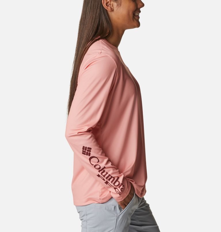 Columbia PFG Tidal Tee Hook-Up Long Sleeve Gensere Dame Rosa | 02915W