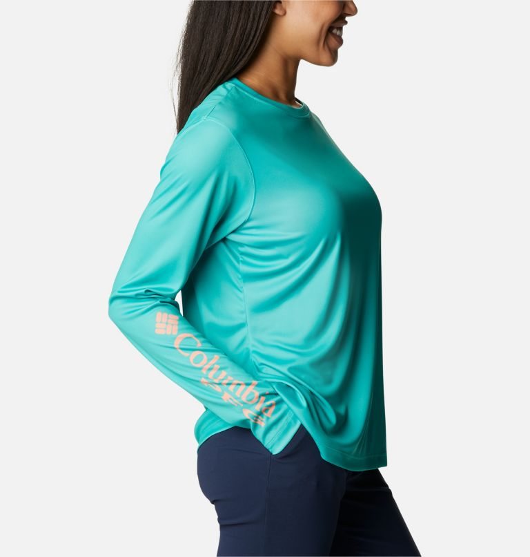 Columbia PFG Tidal Tee Hook-Up Long Sleeve Gensere Dame Turkis | 32871L