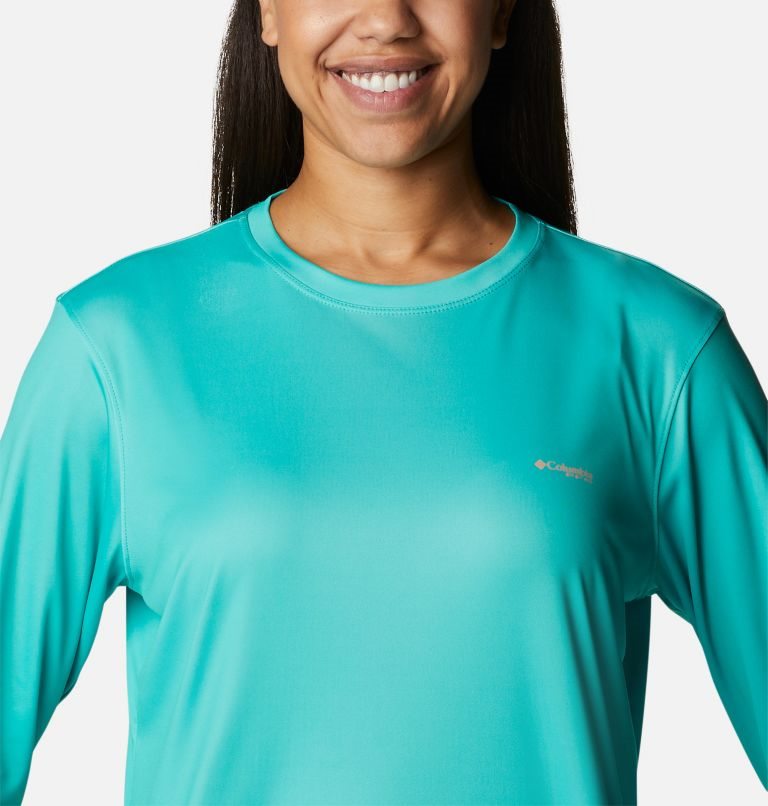 Columbia PFG Tidal Tee Hook-Up Long Sleeve Gensere Dame Turkis | 32871L