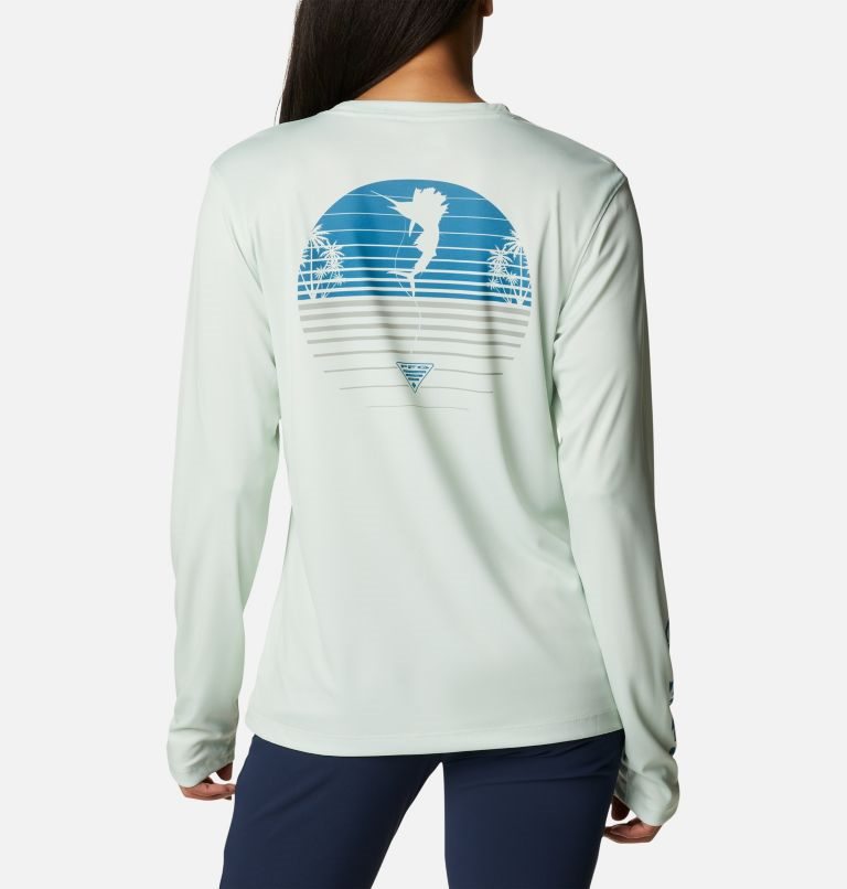 Columbia PFG Tidal Tee Hook-Up Long Sleeve Gensere Dame Mint | 36725Y