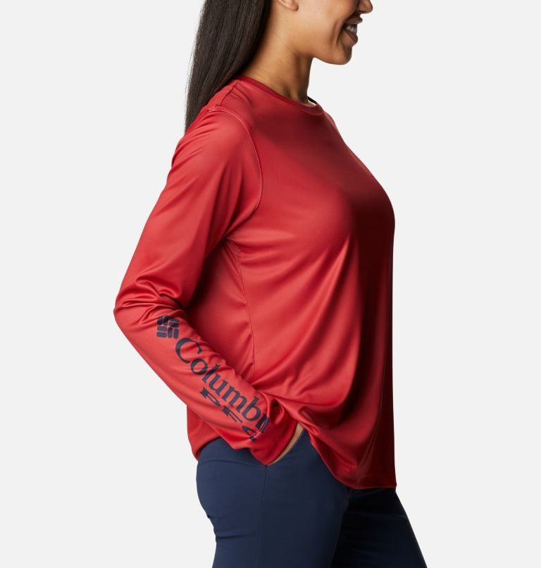 Columbia PFG Tidal Tee Hook-Up Long Sleeve Gensere Dame Rød | 47830K