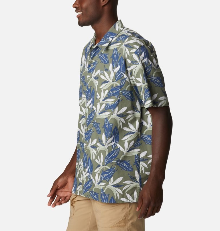 Columbia PFG Trollers Best Kort Sleeve Skjorte Herre Blomster | 90263R