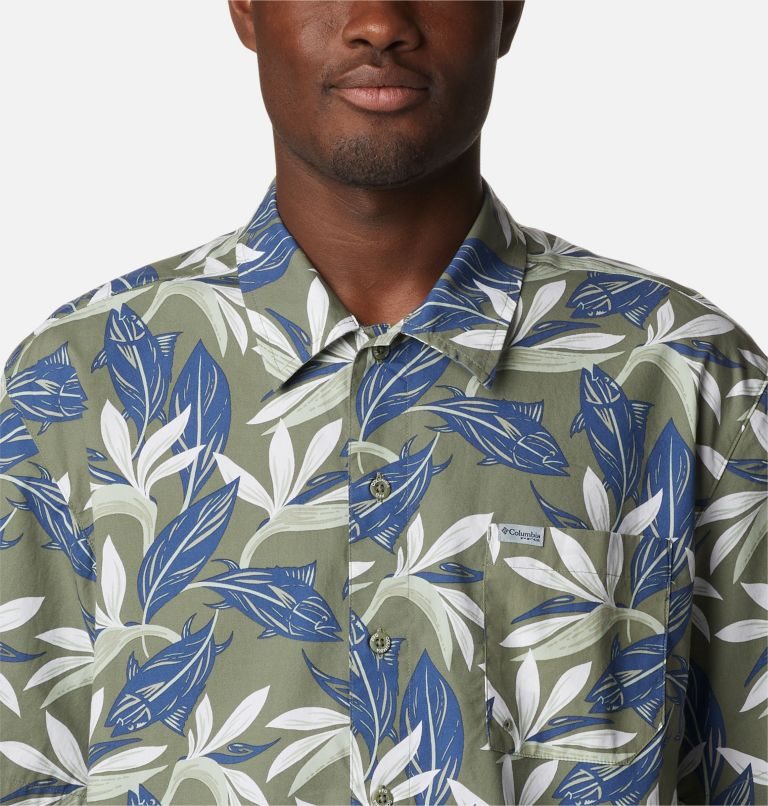 Columbia PFG Trollers Best Kort Sleeve Skjorte Herre Blomster | 90263R