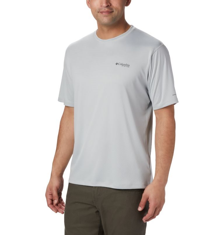 Columbia PFG Zero Rules Kort Sleeve T-skjorte Herre Lyse Grå | 65419A