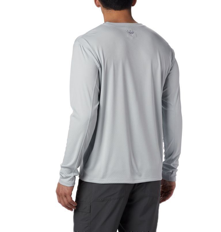 Columbia PFG Zero Rules Long Sleeve Gensere Herre Lyse Grå | 07691Z