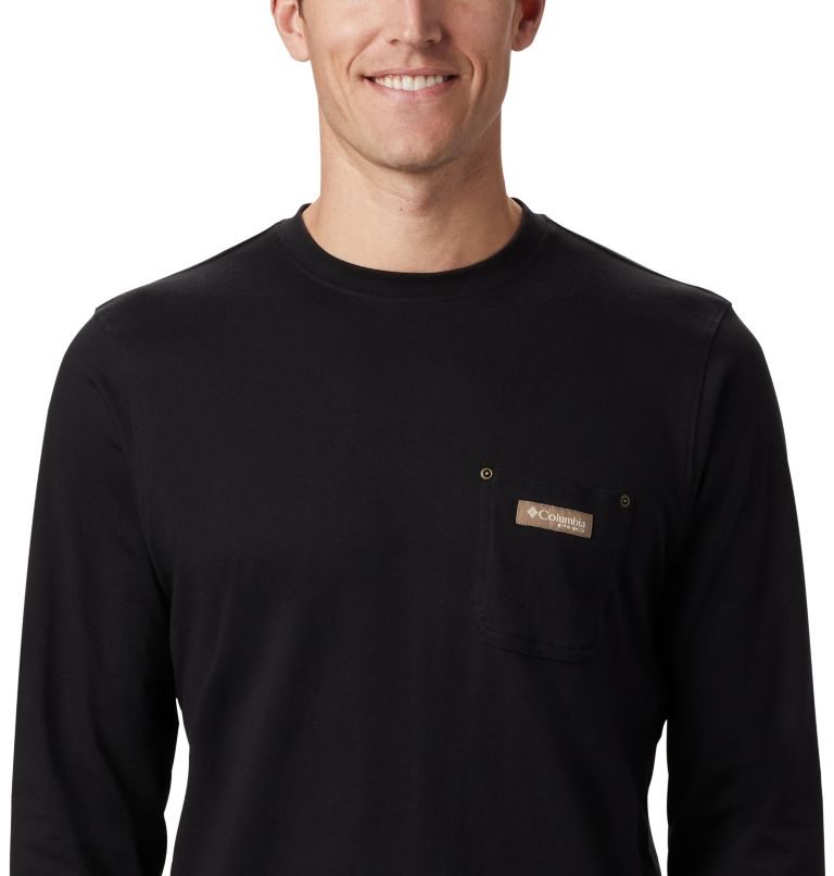 Columbia PHG Roughtail Arbeids Long Sleeve Pocket Gensere Herre Svarte | 58107J