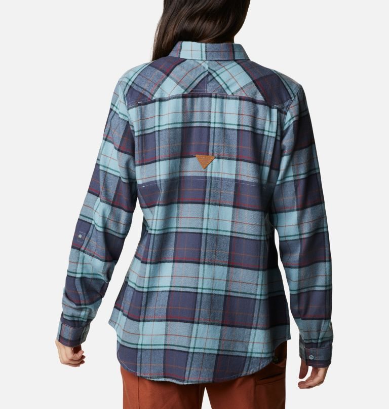 Columbia PHG Roughtail Long Sleeve Field Flannel Skjorte Dame Turkis | 29073Z