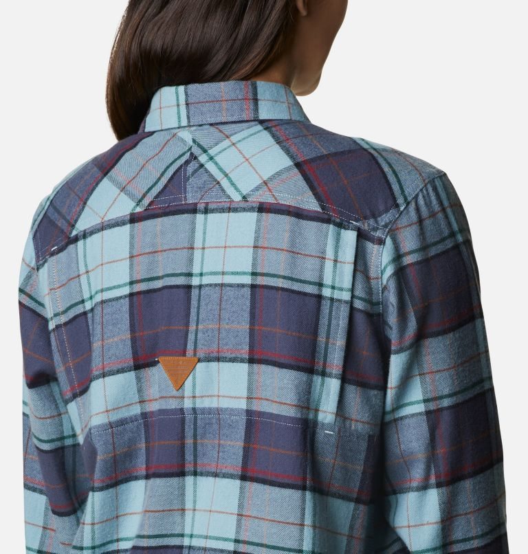 Columbia PHG Roughtail Long Sleeve Field Flannel Skjorte Dame Turkis | 29073Z