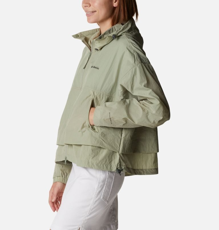 Columbia Paracutie Windbreaker Jakke Dame Olivengrønne | 17438W