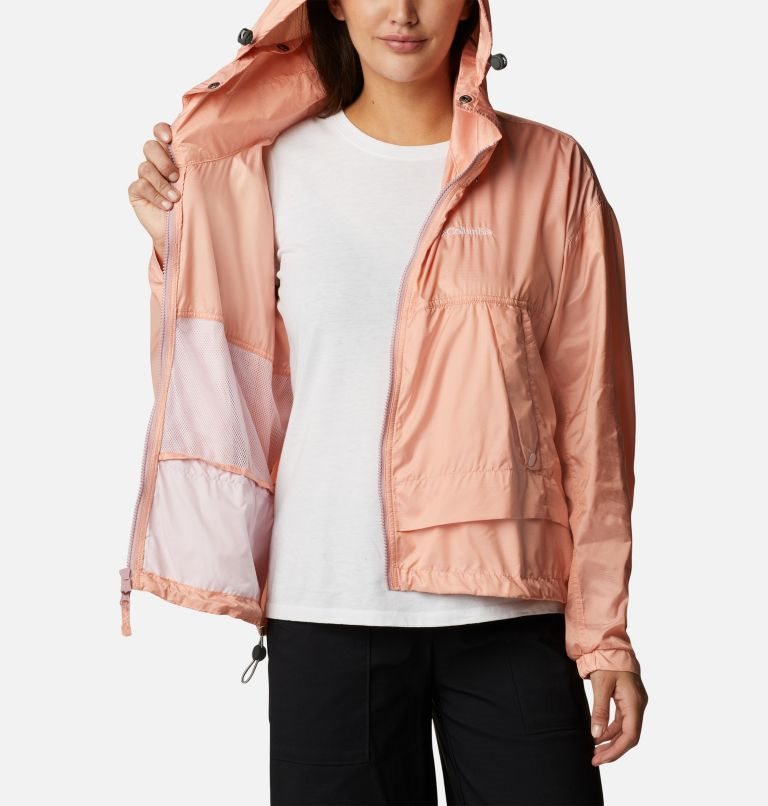 Columbia Paracutie Windbreaker Jakke Dame Korall | 58736P