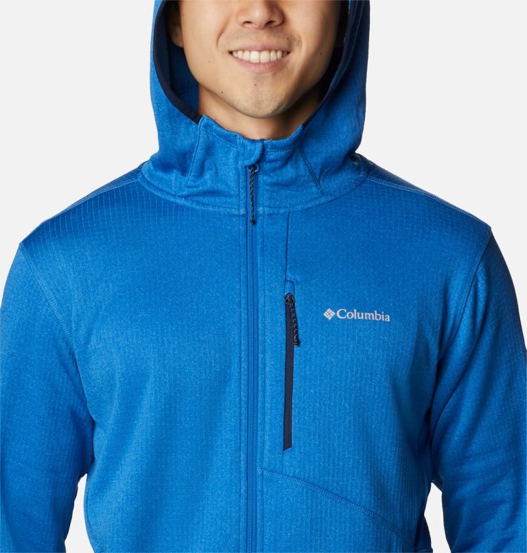 Columbia Park View Full Zip Hoodie Fleecejakker Herre Blå | 81927I