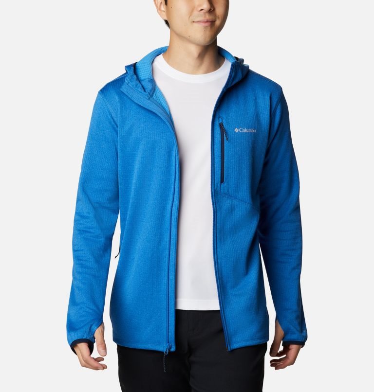 Columbia Park View Full Zip Hoodie Fleecejakker Herre Blå | 81927I