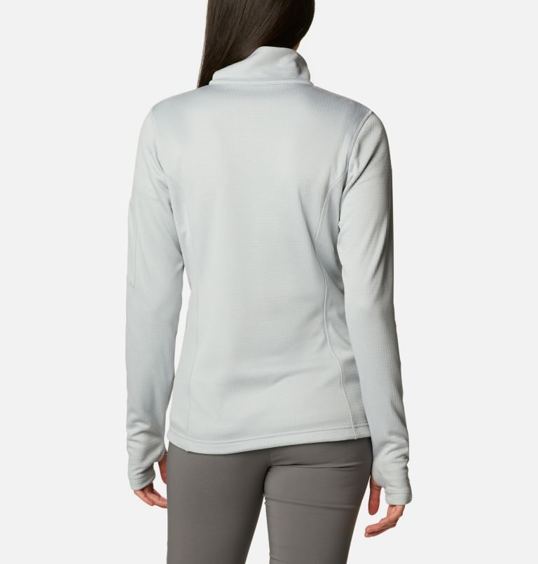 Columbia Park View Grid Half Zip Fleece Gensere Dame Grå | 50837Z