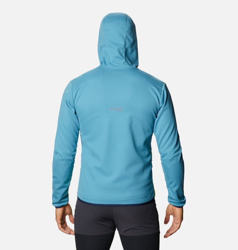 Columbia Peak Pursuit Tech Hoodie Jakke Herre Turkis Sitron | 31762J