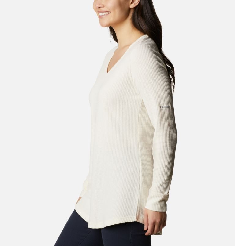 Columbia Pine Peak Long Sleeve Thermal Tunic Gensere Dame Pisket Krem | 29476X