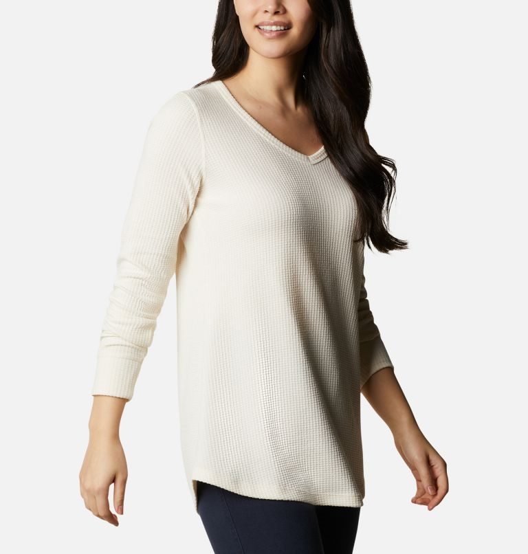 Columbia Pine Peak Long Sleeve Thermal Tunic Gensere Dame Pisket Krem | 29476X