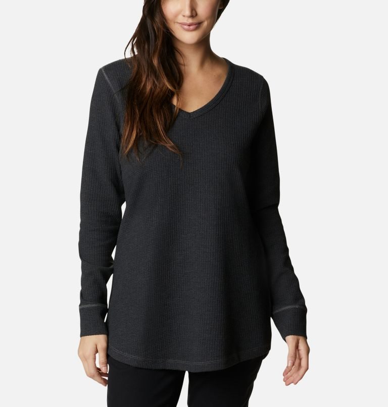 Columbia Pine Peak Long Sleeve Thermal Tunic Gensere Dame Svarte | 68743N