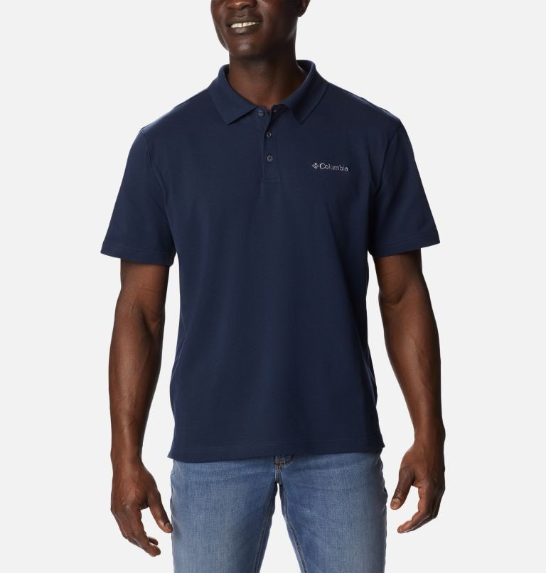 Columbia Pines Terrace Polo T Skjorte Herre Marineblå | 73698J