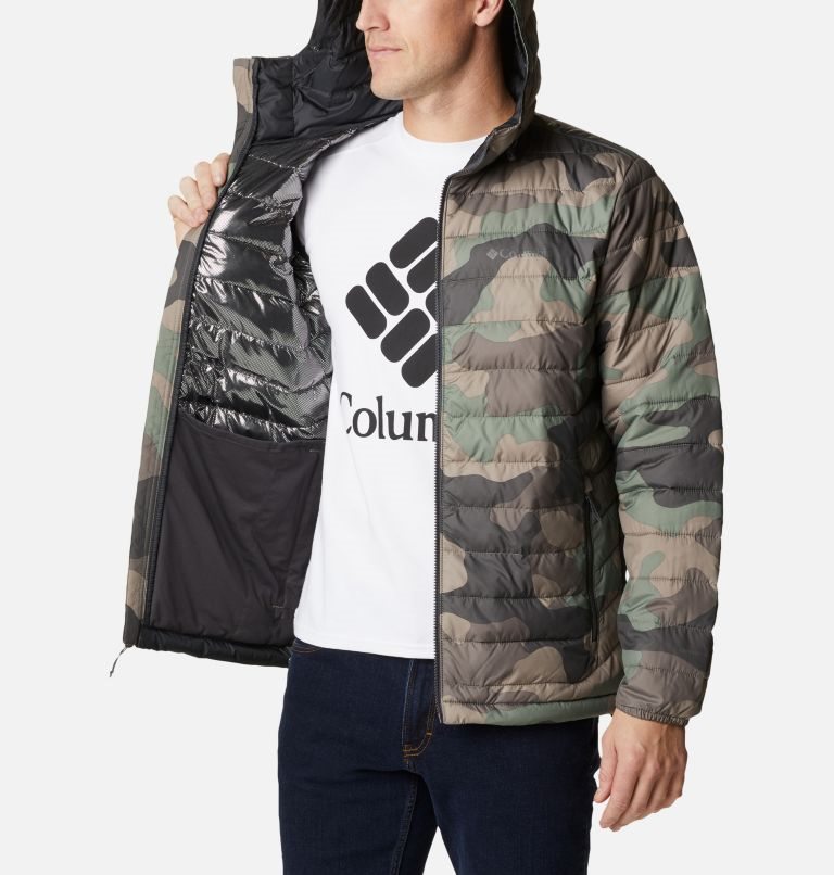 Columbia Powder Lite Hette Isolerte Jakker Herre Camouflage | 26810E