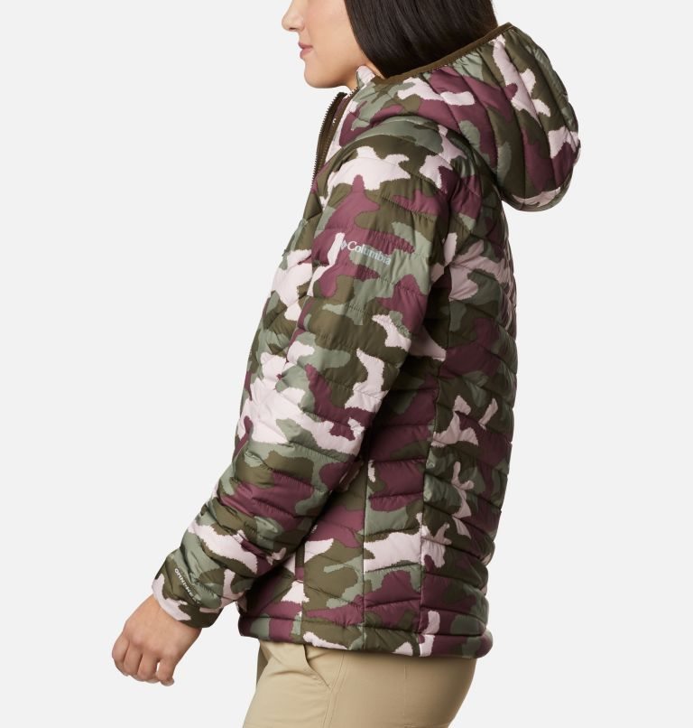 Columbia Powder Lite Hette Jakke Dame Camouflage | 85129M