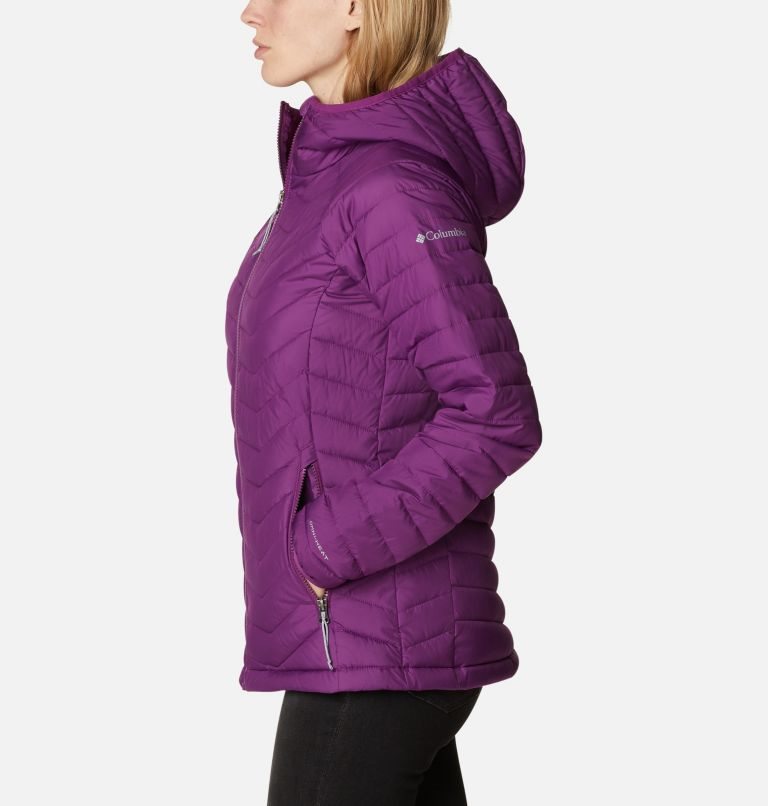 Columbia Powder Lite Hette Jakke Dame Lilla | 59062L