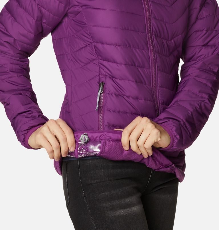 Columbia Powder Lite Hette Jakke Dame Lilla | 59062L