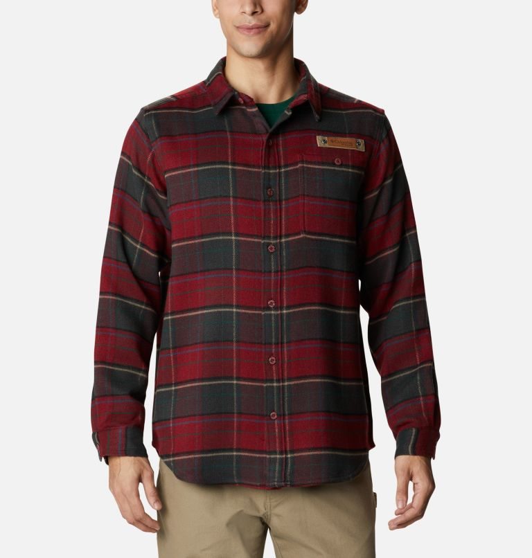 Columbia Roughtail Field Heavyweight Flannel Skjorte Herre Rød | 79048U