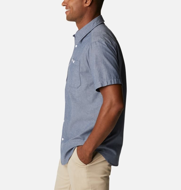 Columbia Scenic Ridge Woven Kort Sleeve Skjorte Herre Grå | 12760N