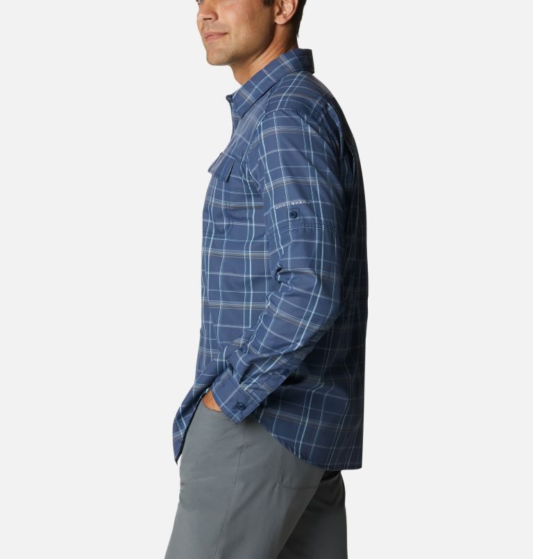 Columbia Silver Ridge 2.0 Plaid Long Sleeve Skjorte Herre Marineblå | 19064G