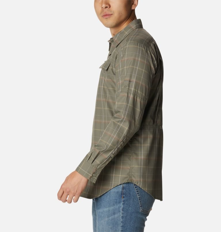 Columbia Silver Ridge 2.0 Plaid Long Sleeve Skjorte Herre Olivengrønne | 27348Z