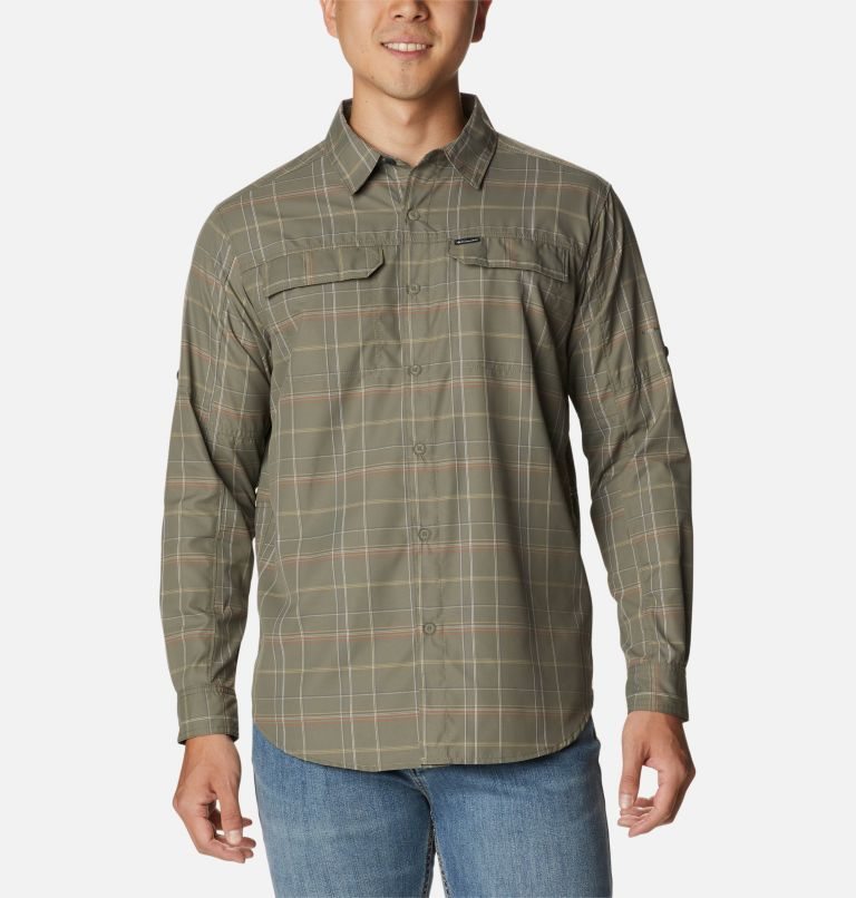 Columbia Silver Ridge 2.0 Plaid Long Sleeve Skjorte Herre Olivengrønne | 27348Z