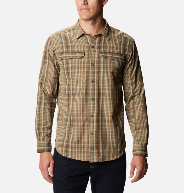 Columbia Silver Ridge 2.0 Plaid Long Sleeve Skjorte Herre Lyse Brune | 31279C